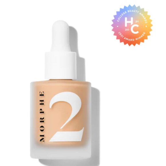 Morphe 2 Hint Hint Skin Tint ~ HINT OF ALMOND (Light/Medium Neutral) 1oz NIB - Picture 2 of 9